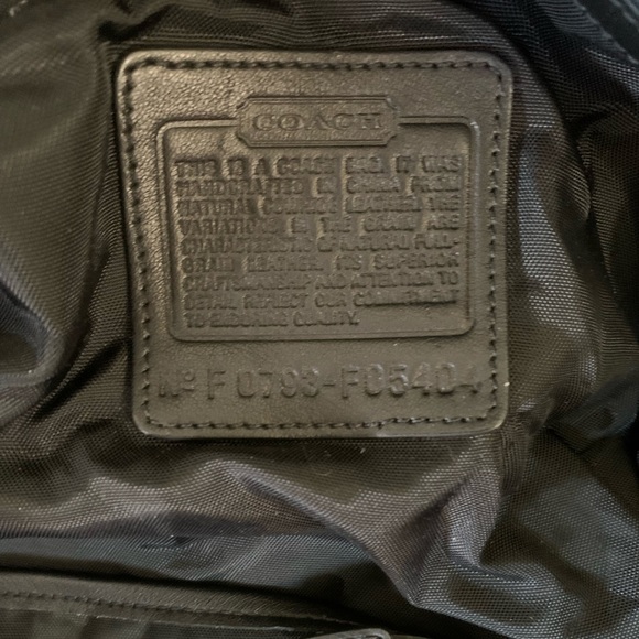 Coach Leather Weekender (Black with silver Hardware) - Picture 2 of 5